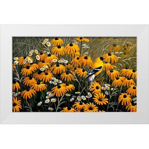 Summer Gold White Modern Wood Framed Art Print by Goebel, Wilhelm