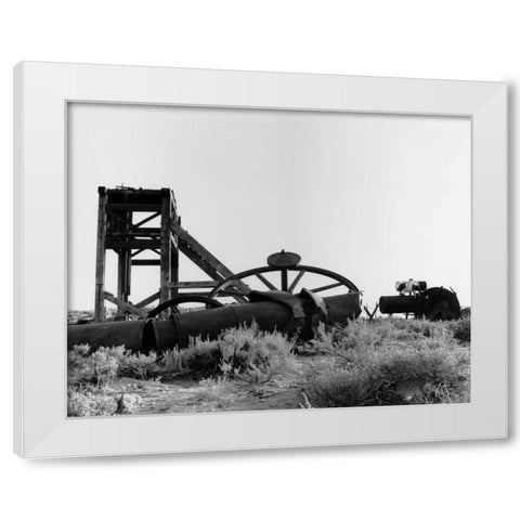 Bodi Mining 1 White Modern Wood Framed Art Print by Koetsier, Albert
