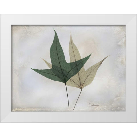 The Grays 2 White Modern Wood Framed Art Print by Koetsier, Albert