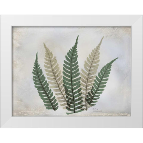 The Grays 4 White Modern Wood Framed Art Print by Koetsier, Albert