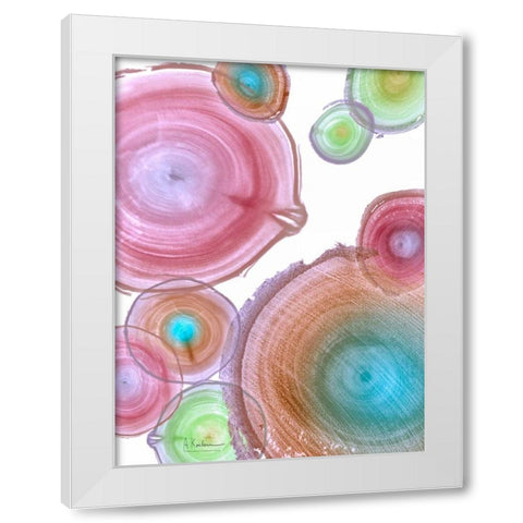 Millennial Tree Ring I White Modern Wood Framed Art Print by Koetsier, Albert