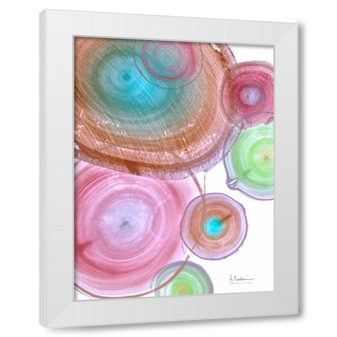 Millennial Tree Ring II White Modern Wood Framed Art Print by Koetsier, Albert