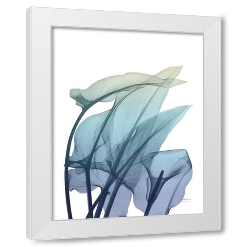 Ombre Expression 3 White Modern Wood Framed Art Print by Koetsier, Albert
