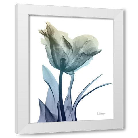 Ombre Expression 5 White Modern Wood Framed Art Print by Koetsier, Albert