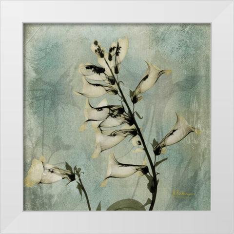 Golden Fox Glove White Modern Wood Framed Art Print by Koetsier, Albert
