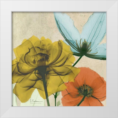 New Avalon IV White Modern Wood Framed Art Print by Koetsier, Albert