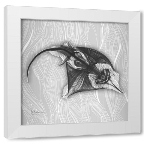 Skate Vision 1 White Modern Wood Framed Art Print by Koetsier, Albert