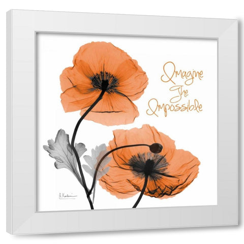 Imagine Iceland Poppy White Modern Wood Framed Art Print by Koetsier, Albert