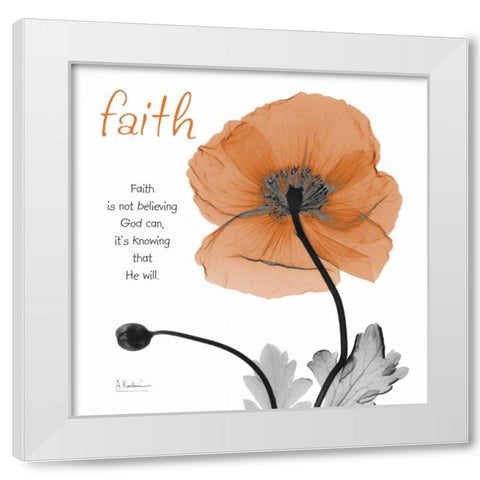 Iceland Poppy Faith White Modern Wood Framed Art Print by Koetsier, Albert