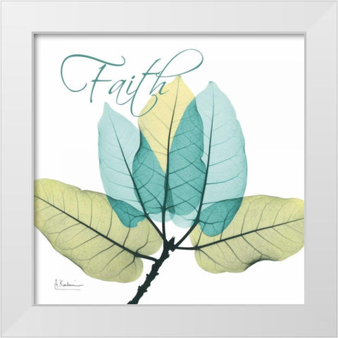 Faith Ficus Burkey White Modern Wood Framed Art Print by Koetsier, Albert