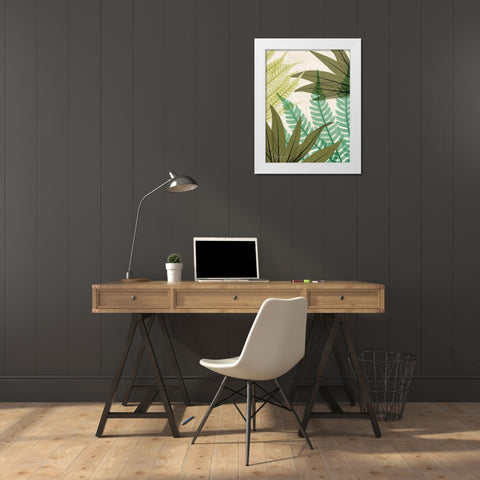 Mesozoic Travels 2 White Modern Wood Framed Art Print by Koetsier, Albert