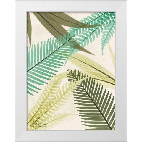 Mesozoic Travels 3 White Modern Wood Framed Art Print by Koetsier, Albert