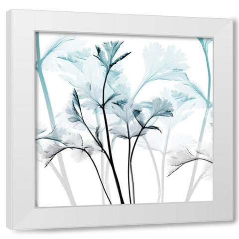 Amethyst Glow White Modern Wood Framed Art Print by Koetsier, Albert