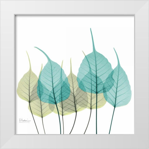 Bodhi Buddies White Modern Wood Framed Art Print by Koetsier, Albert