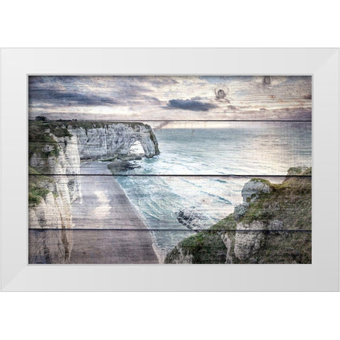 Cliff View White Modern Wood Framed Art Print by Bailey, Ann