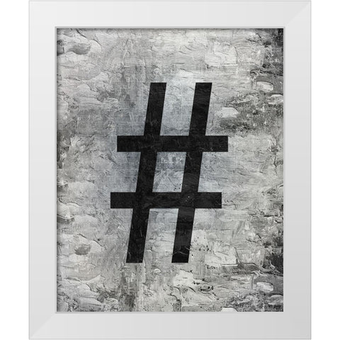 Symbol 2 White Modern Wood Framed Art Print by Bailey, Ann