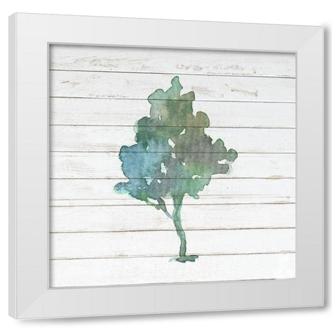 Watercolor Tree 2 White Modern Wood Framed Art Print by Bailey, Ann