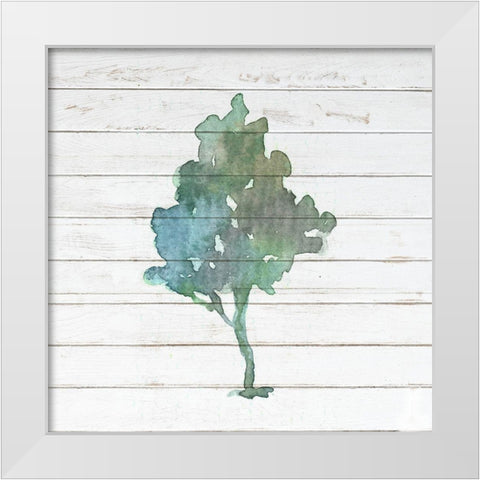 Watercolor Tree 2 White Modern Wood Framed Art Print by Bailey, Ann