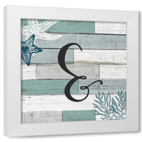 Mermaid Starfish 3 White Modern Wood Framed Art Print by Bailey, Ann