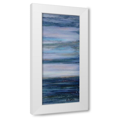 Looking Glass 3 White Modern Wood Framed Art Print by Bilotta, Barbara