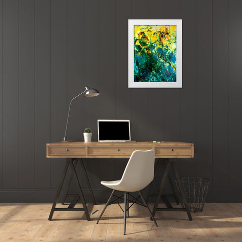Poseidons Playground White Modern Wood Framed Art Print by Bilotta, Barbara