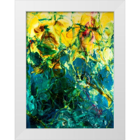 Poseidons Playground White Modern Wood Framed Art Print by Bilotta, Barbara