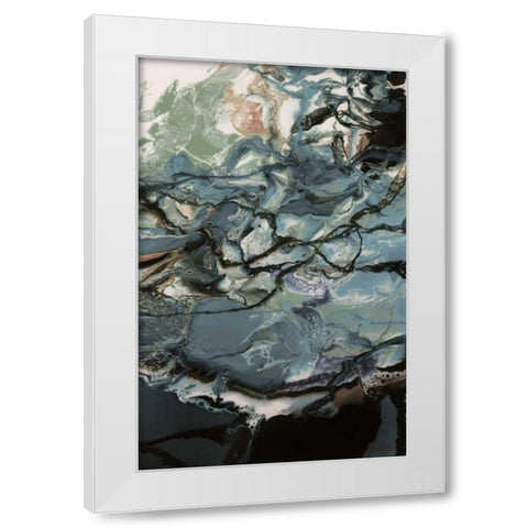 Lunar Pool White Modern Wood Framed Art Print by Bilotta, Barbara