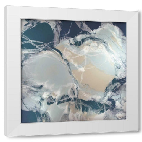 Ocean Deep White Modern Wood Framed Art Print by Bilotta, Barbara