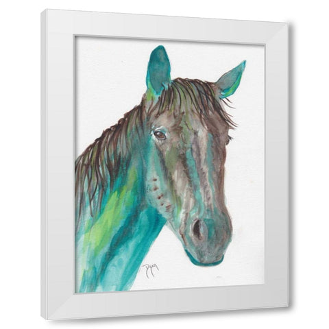 After The Ride White Modern Wood Framed Art Print by Dyer, Beverly