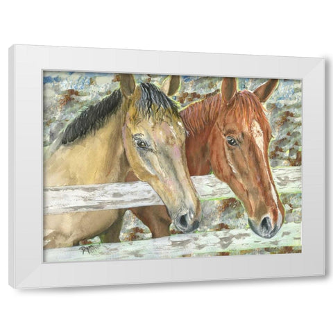 Phoenix and Sadona 600 White Modern Wood Framed Art Print by Dyer, Beverly