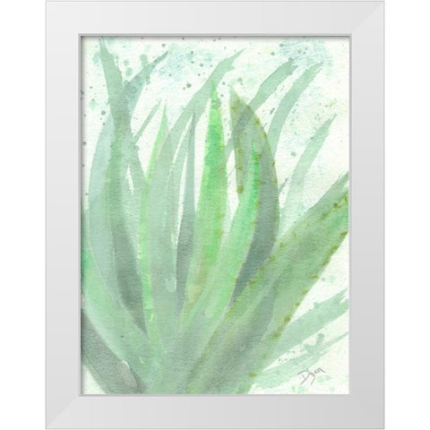 Into Green 2 White Modern Wood Framed Art Print by Dyer, Beverly
