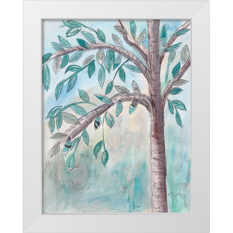 Shade Tree 1 White Modern Wood Framed Art Print by Dyer, Beverly