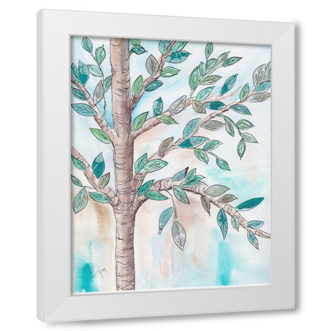 Shade Tree II White Modern Wood Framed Art Print by Dyer, Beverly