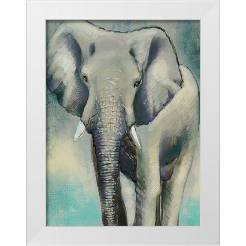Wild Strong 1 White Modern Wood Framed Art Print by Boho Hue Studio