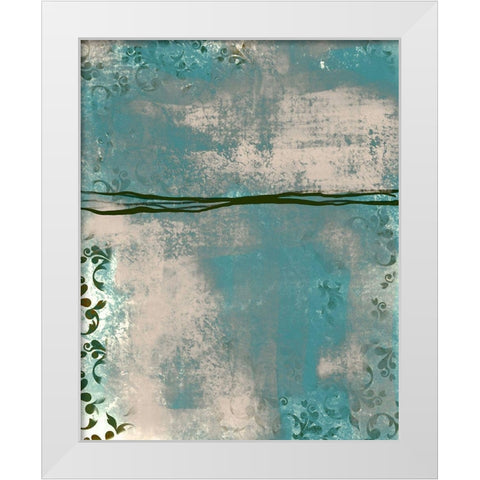Samba 1 White Modern Wood Framed Art Print by Boho Hue Studio