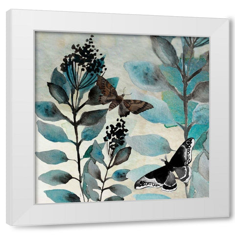 Butteryfly Perspective 3 White Modern Wood Framed Art Print by Boho Hue Studio