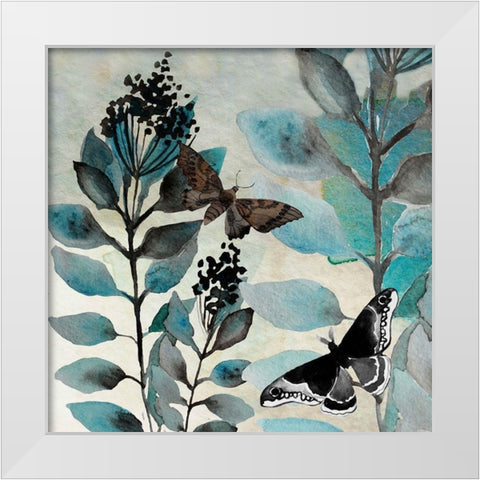 Butteryfly Perspective 3 White Modern Wood Framed Art Print by Boho Hue Studio