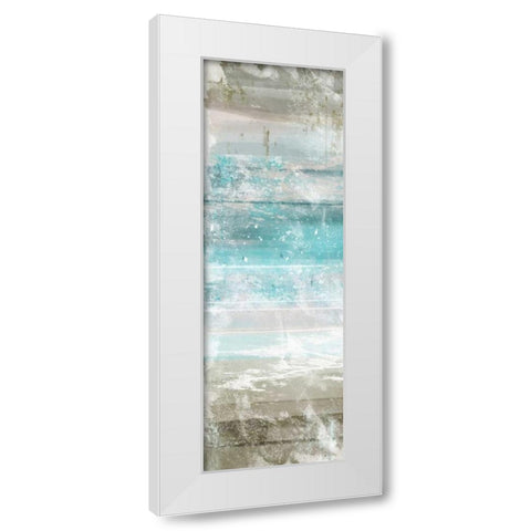 Aqua Space 3 White Modern Wood Framed Art Print by Alvarez, Cynthia