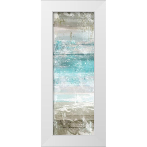Aqua Space 3 White Modern Wood Framed Art Print by Alvarez, Cynthia