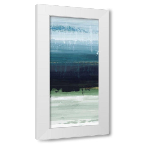 Trio Blues A White Modern Wood Framed Art Print by Alvarez, Cynthia
