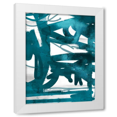 Blue Cynthia 2 White Modern Wood Framed Art Print by Alvarez, Cynthia