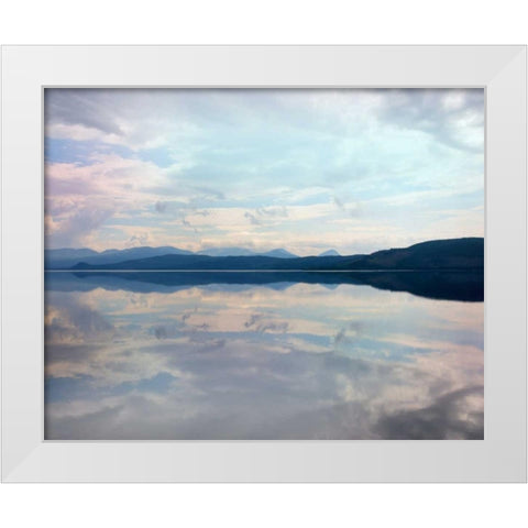Pink Memory White Modern Wood Framed Art Print by Alvarez, Cynthia