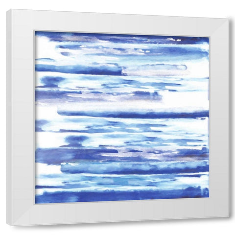 Blue Haze 2 White Modern Wood Framed Art Print by Alvarez, Cynthia