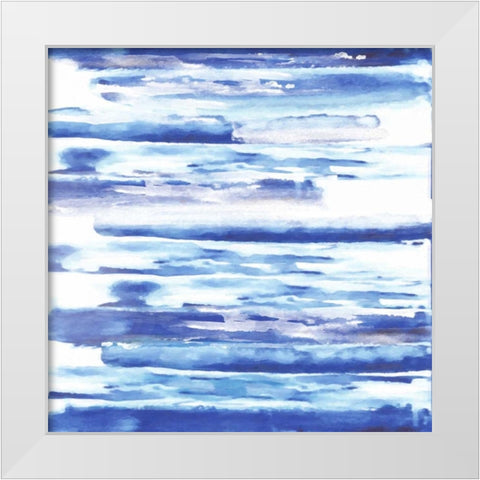 Blue Haze 2 White Modern Wood Framed Art Print by Alvarez, Cynthia