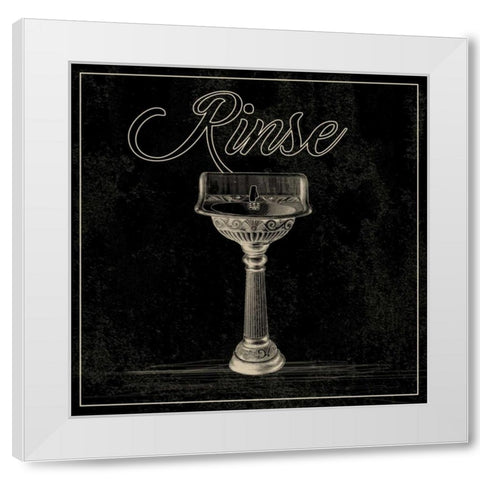 Bath B White Modern Wood Framed Art Print by Alvarez, Cynthia