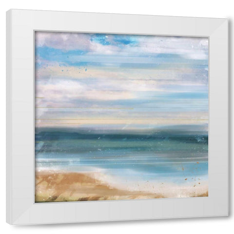 Blue Sea 2 White Modern Wood Framed Art Print by Alvarez, Cynthia
