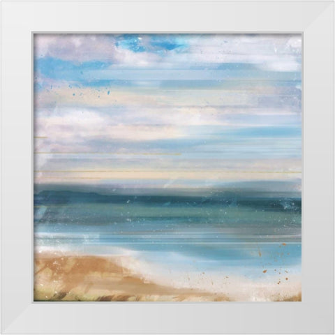 Blue Sea 2 White Modern Wood Framed Art Print by Alvarez, Cynthia
