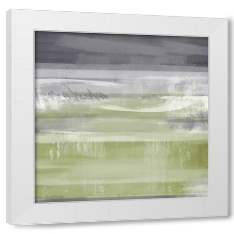 Golden Moonlight 2 White Modern Wood Framed Art Print by Alvarez, Cynthia