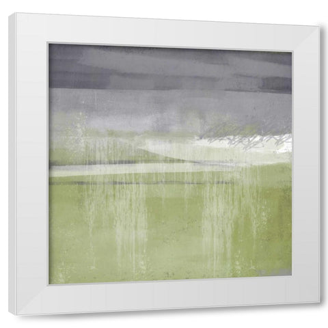 Golden Moonlight 1 White Modern Wood Framed Art Print by Alvarez, Cynthia