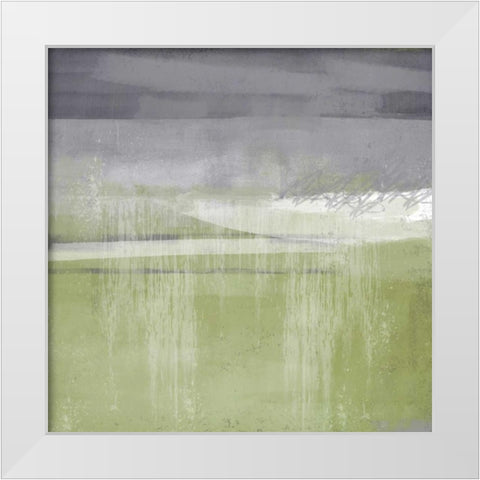 Golden Moonlight 1 White Modern Wood Framed Art Print by Alvarez, Cynthia